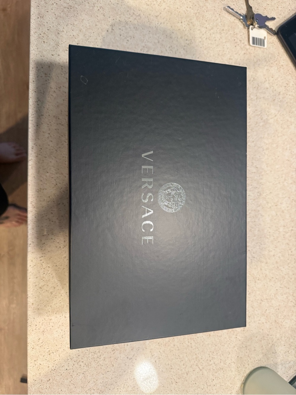 Versace Black Box with Silver Logo